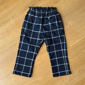 Jacadi Girls Navy and White Checkered Pants Size 3T